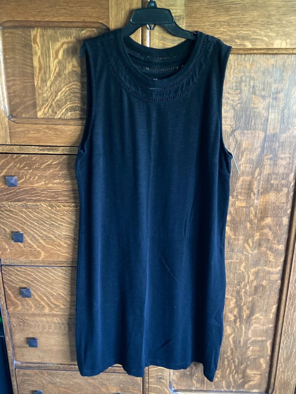 NWT Talbots tank sleeveless shift dress black XL